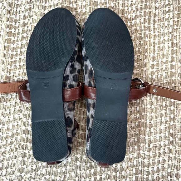 ATBELL • Women’s Mesh Ballet Mary Jane Flats • Leopard Print • Size: EU 38/US 8 - Picture 14 of 16